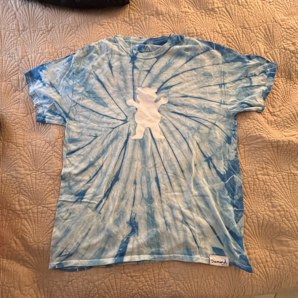 diamond grizzly tye dye tee